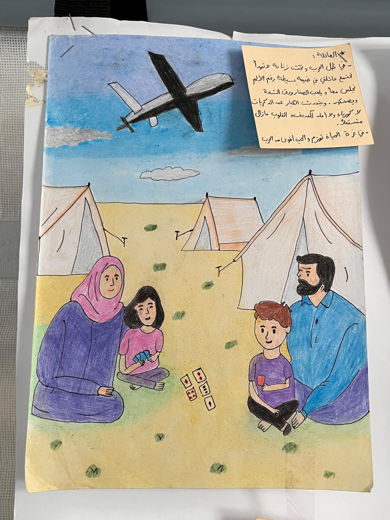 Closing of the Psychosocial Support Project through Organizing an Art Exhibition of Students’ Drawings in Partnership between Senabil Foundation and Heart of Gaza Foundation