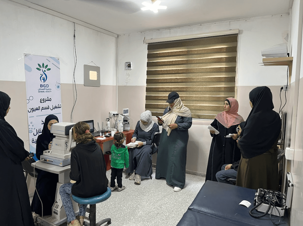 تشغيل قسم العيون في مستشفى يافا وتوريد أجهزة طبية نوعية