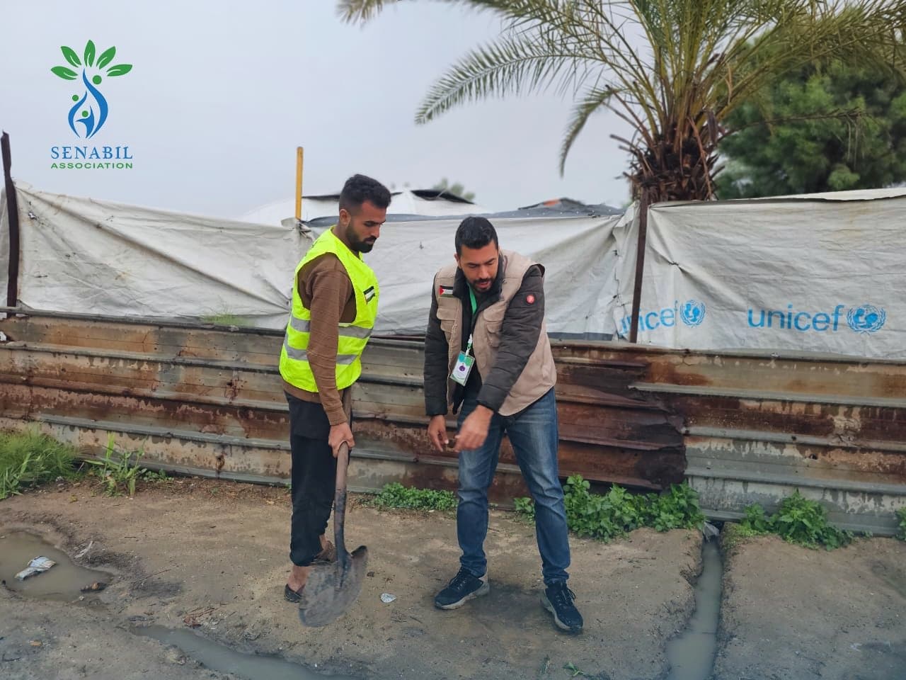 استجابة إغاثية طارئة للمنخفض الجوي في شمال وجنوب قطاع غزة ضمن حملة "شتاء غزة.. سلام ودفا"