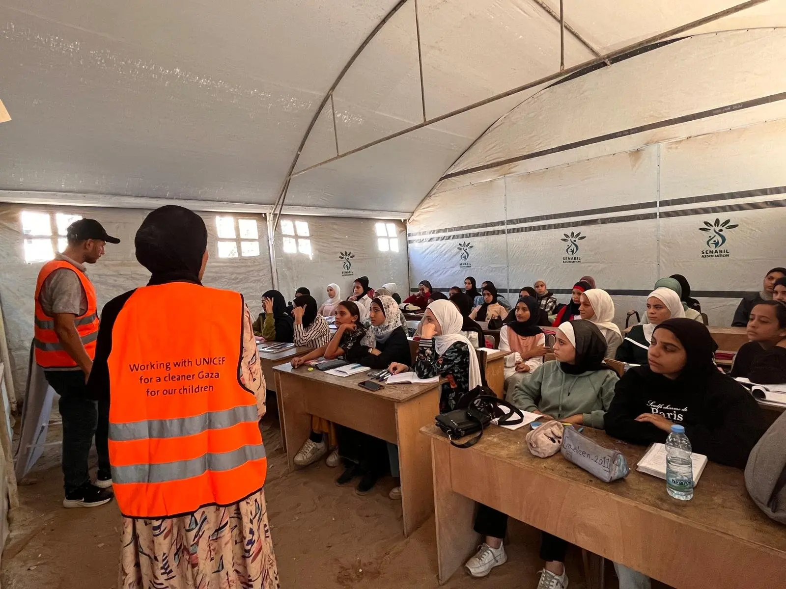 UNICEF Health Awareness Team Visits Senabil School