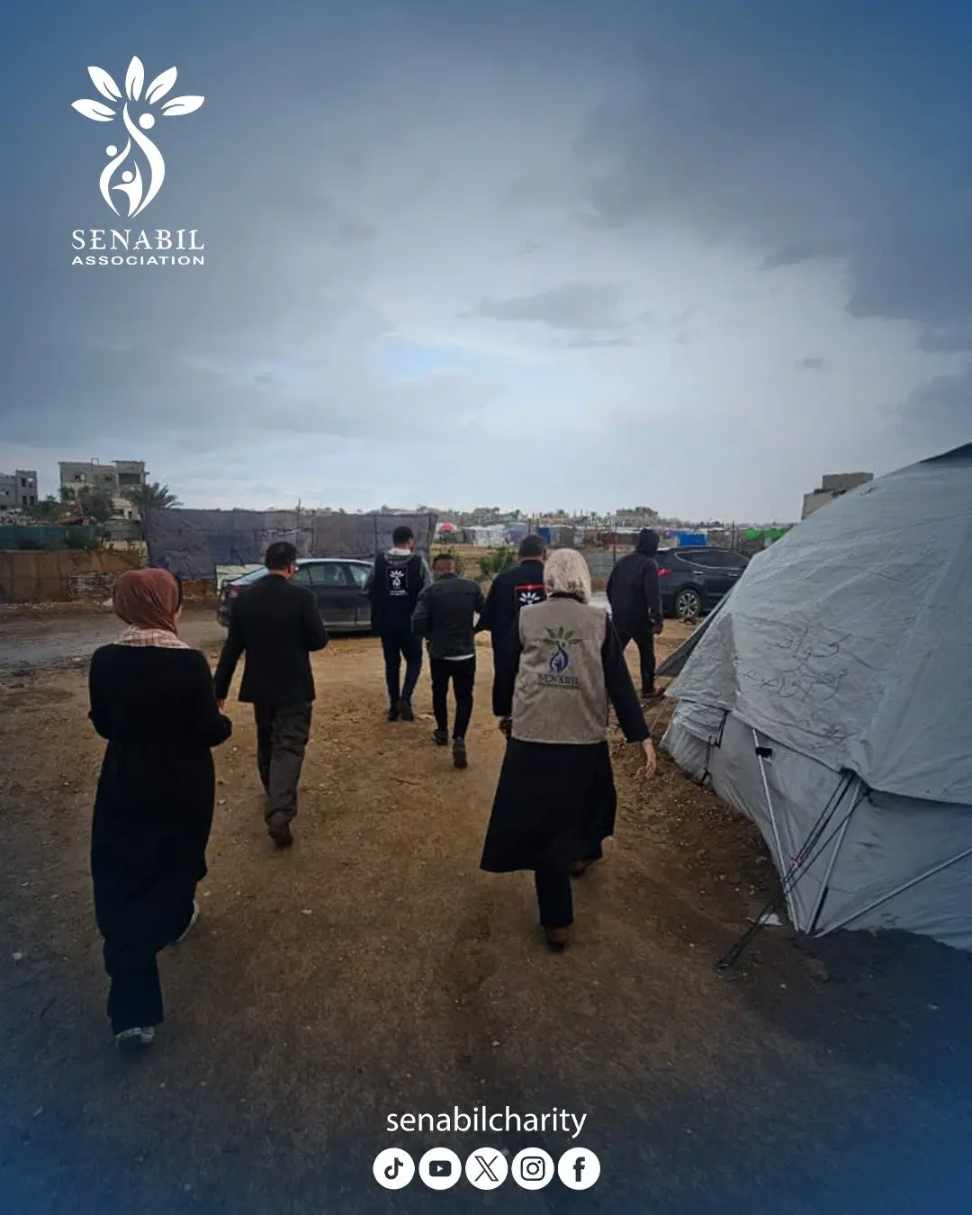 Senabil Foundation conducts a field inspection tour to assess families’ needs during harsh winter conditions