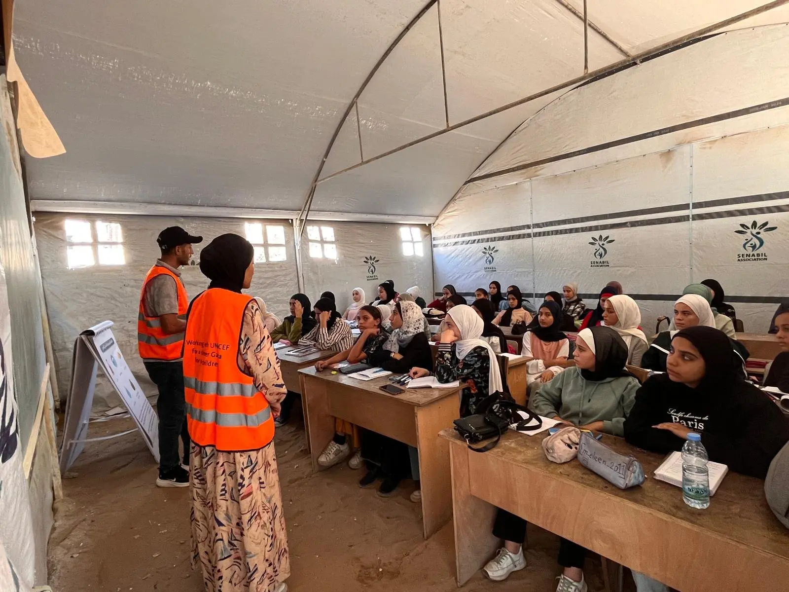 UNICEF Health Awareness Team Visits Senabil School