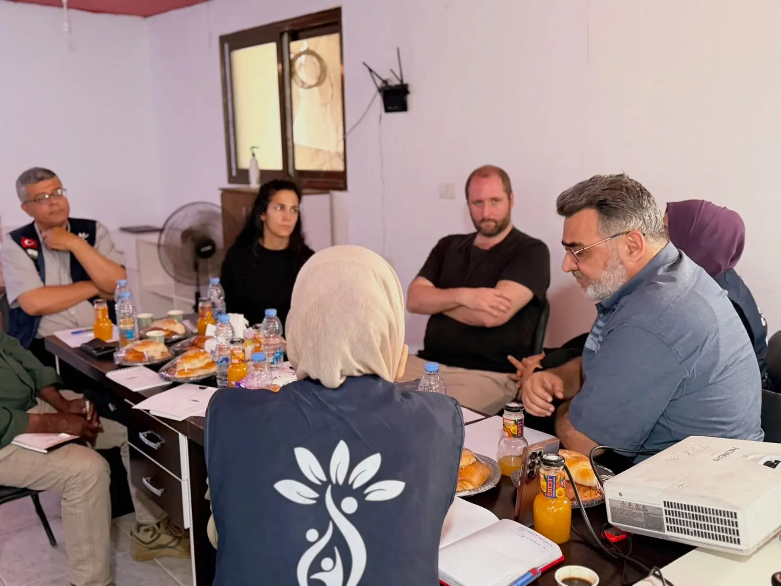 Senabil Association for Youth and Development receives a delegation from the Site Management Cluster to enhance cooperation and unify efforts.