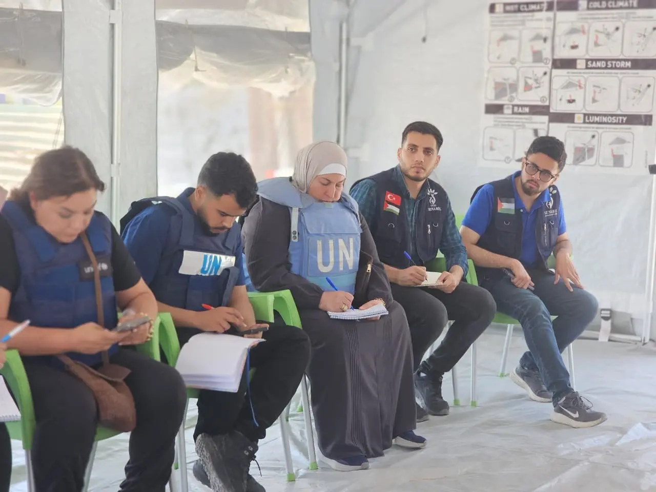 UN Delegation and Senabil Team Visit “Yellow Line” Camps in Al-Maghazi to Assess Humanitarian Needs
