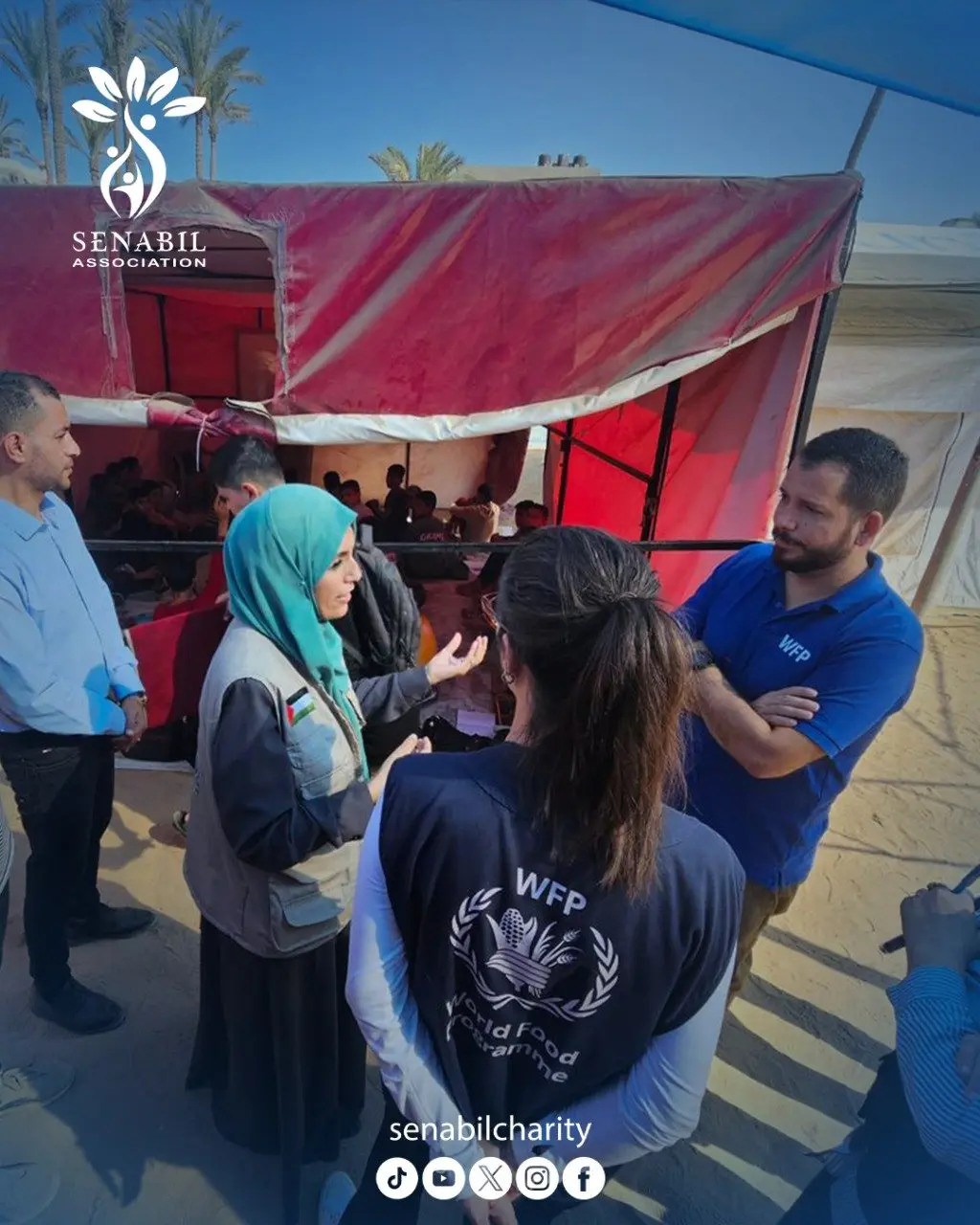 Delegation from WFP and Global Communities Visits Senabil School in Deir Al-Balah to Discuss Prospects of Cooperation
